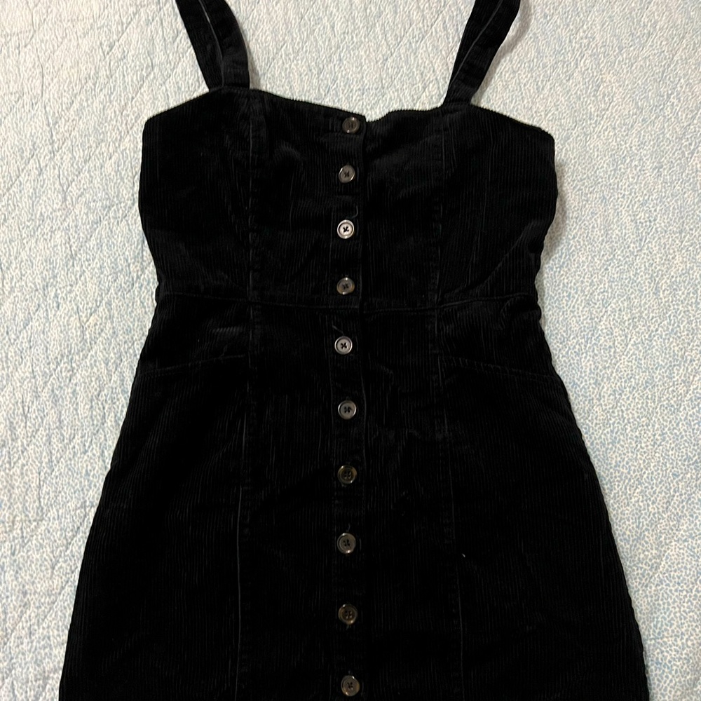 forever 21 black corduroy dress